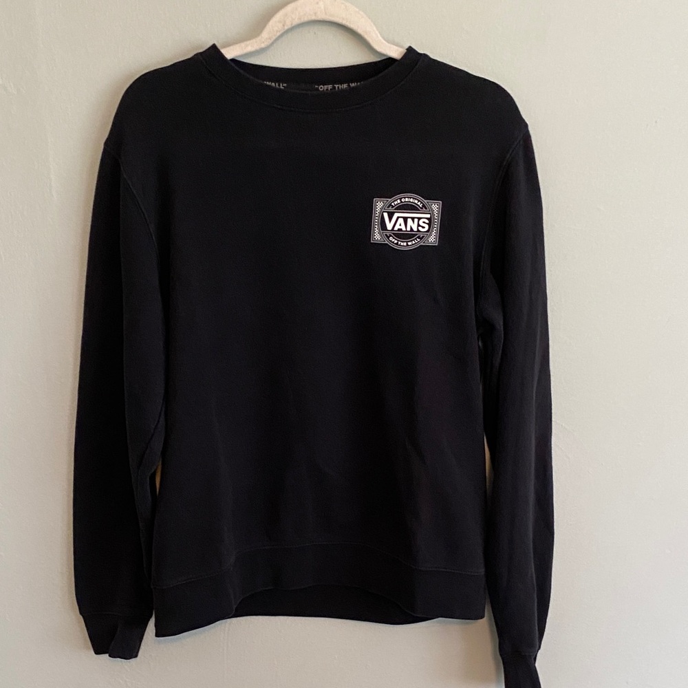 Men’s Vans Classic Black Crewneck Sweatshirt Size Small